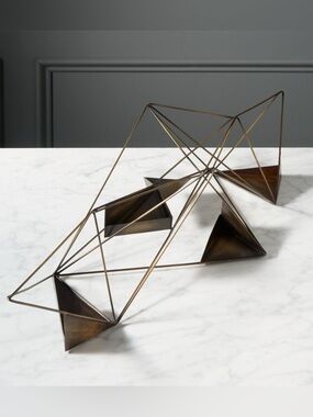 CB2 Wireplay Modern Geometric candle holder